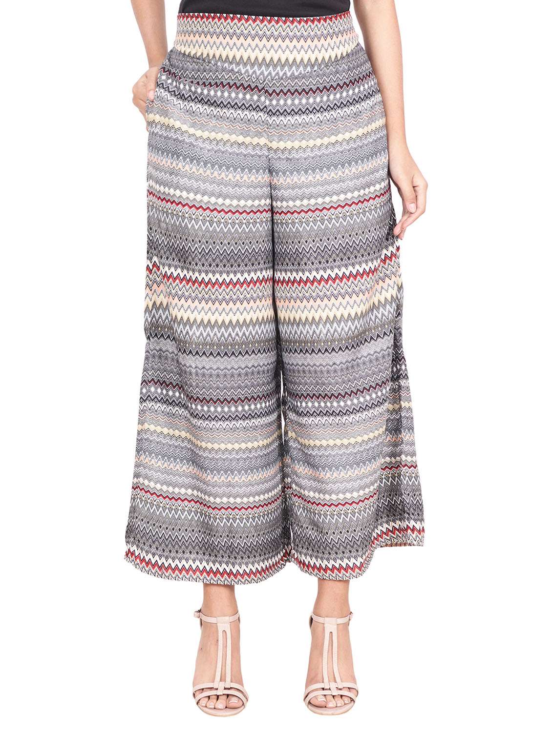 multi colored printed palazzo