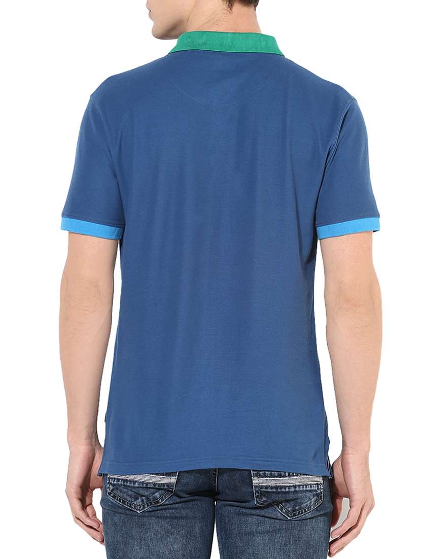 blue cotton t-shirt - 14614199 - Standard Image - 2