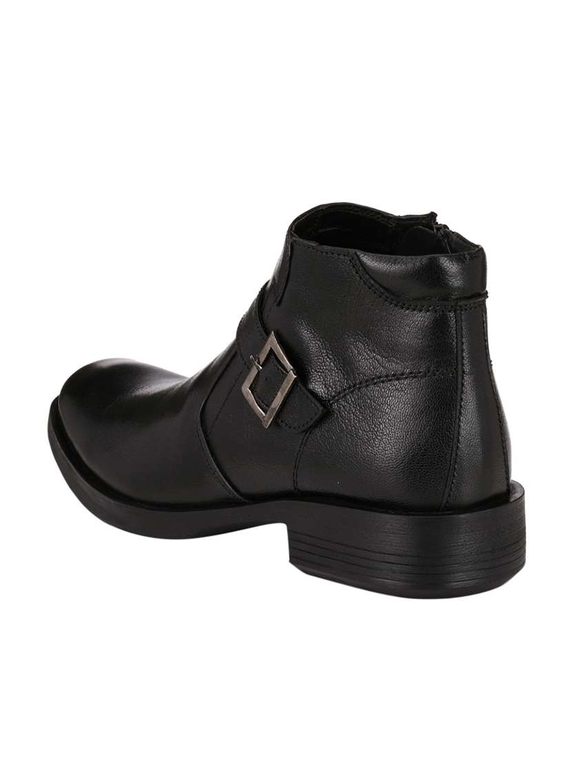 black leather slip on shoes - 14617773 - Standard Image - 2