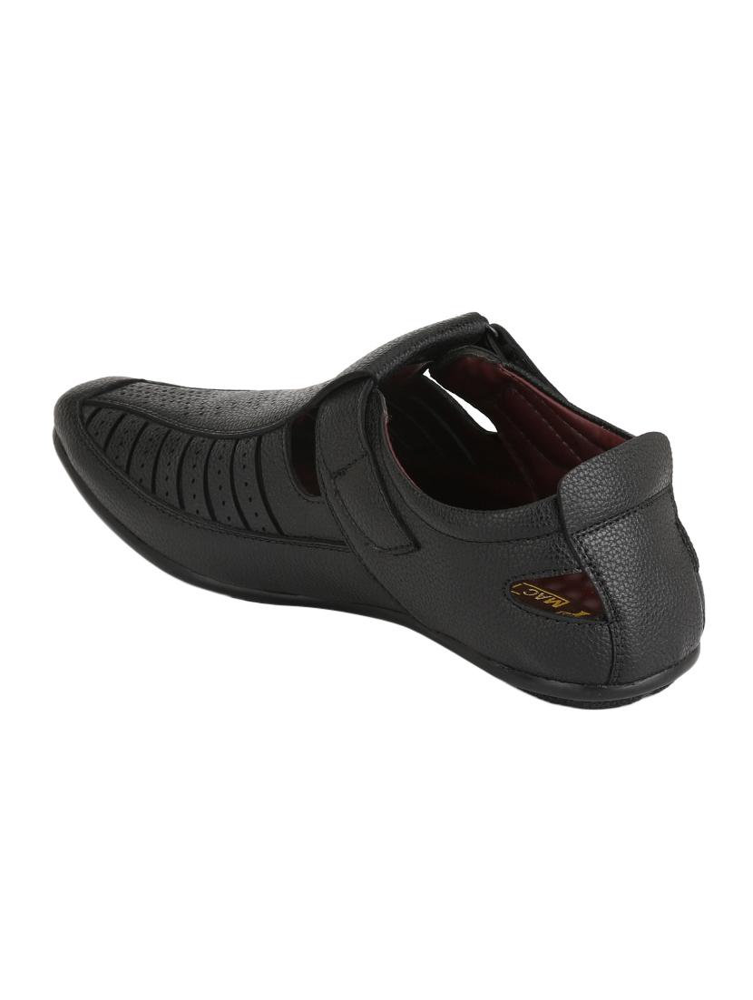 black leather slip on sandals - 14617780 - Standard Image - 2