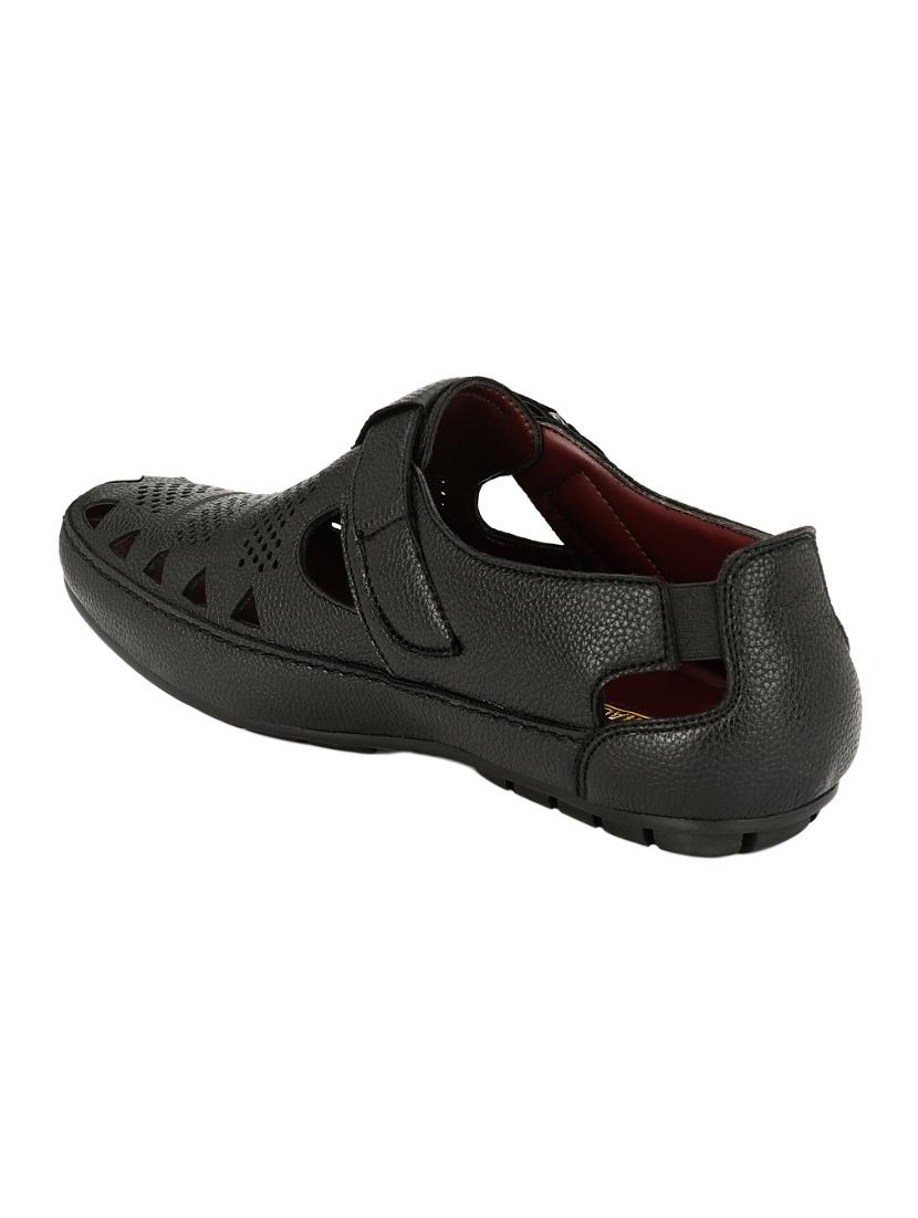 black leather slip on sandals - 14617795 - Standard Image - 2