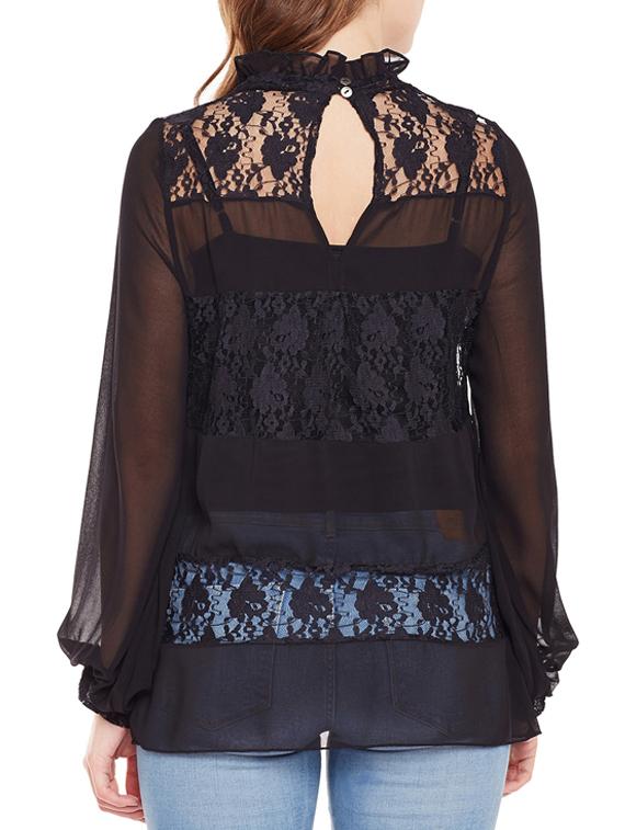 black printed top - 14618943 - Standard Image - 2