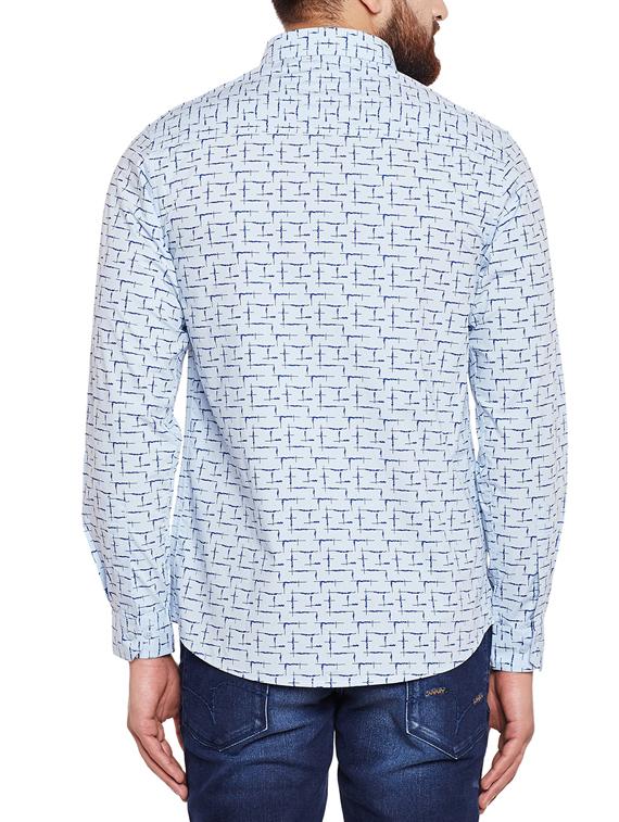 light blue cotton casual shirt - 14619690 - Standard Image - 2