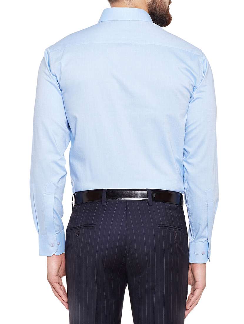 blue cotton formal shirt - 14625845 -  Standard Image - 2