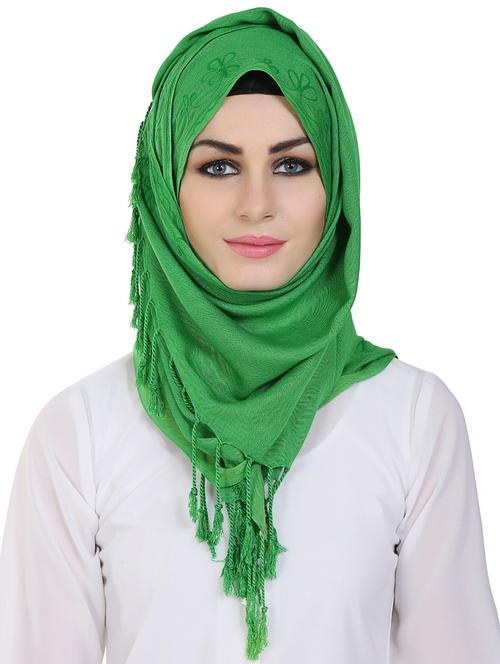 momin libas green viscose stole - 14626500 -  Standard Image - 0