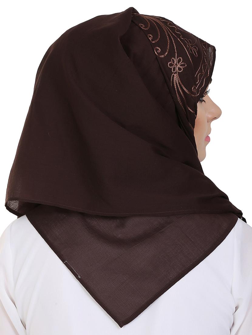 momin libas brown cotton stole - 14626521 - Standard Image - 2