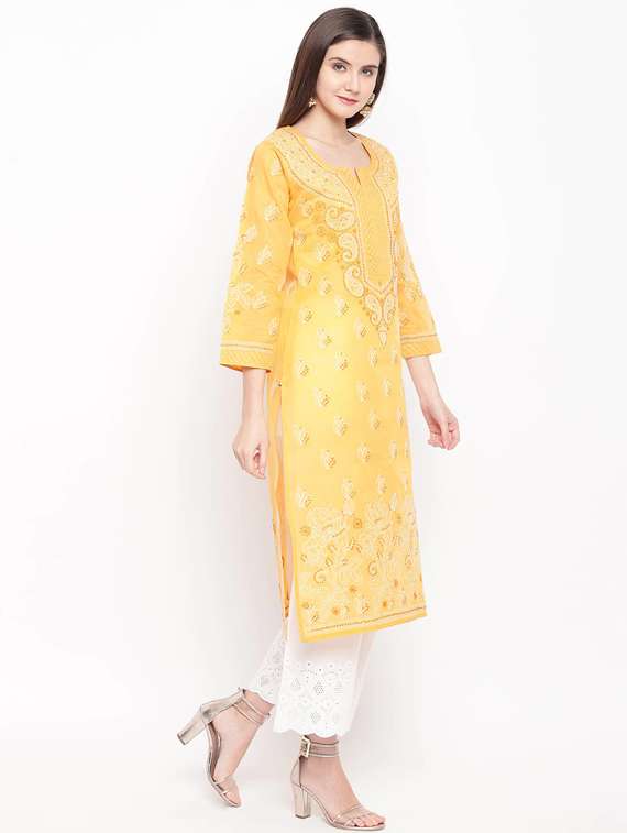 women's straight kurta - 14636521 - Standard Image - 2