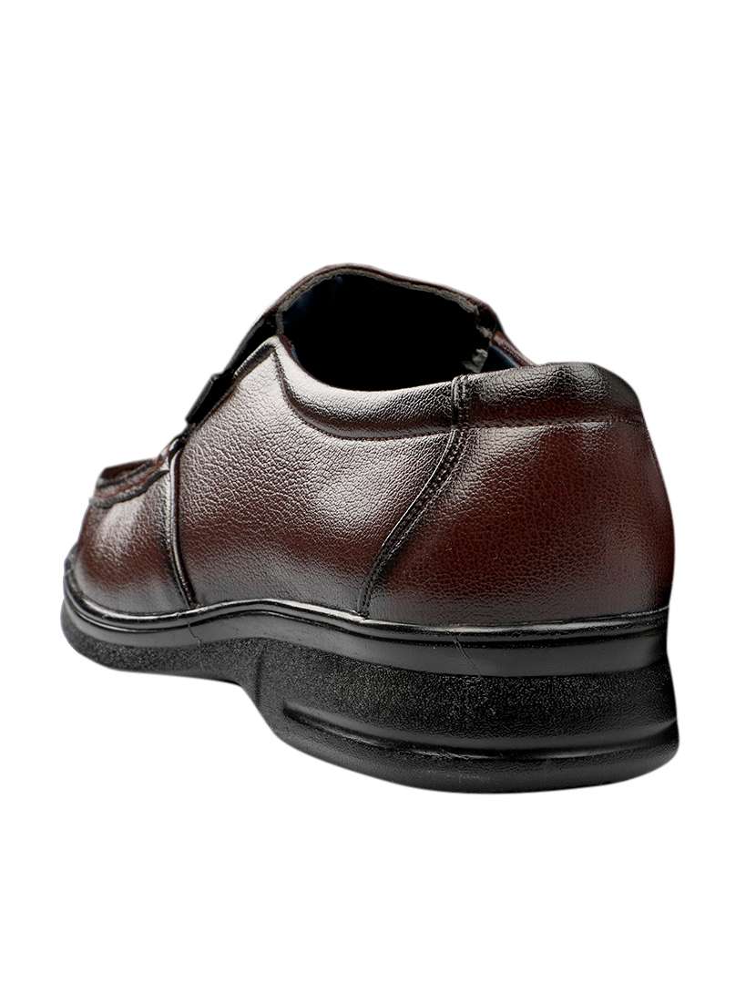 brown leatherette formal slip on - 14642590 -  Standard Image - 2