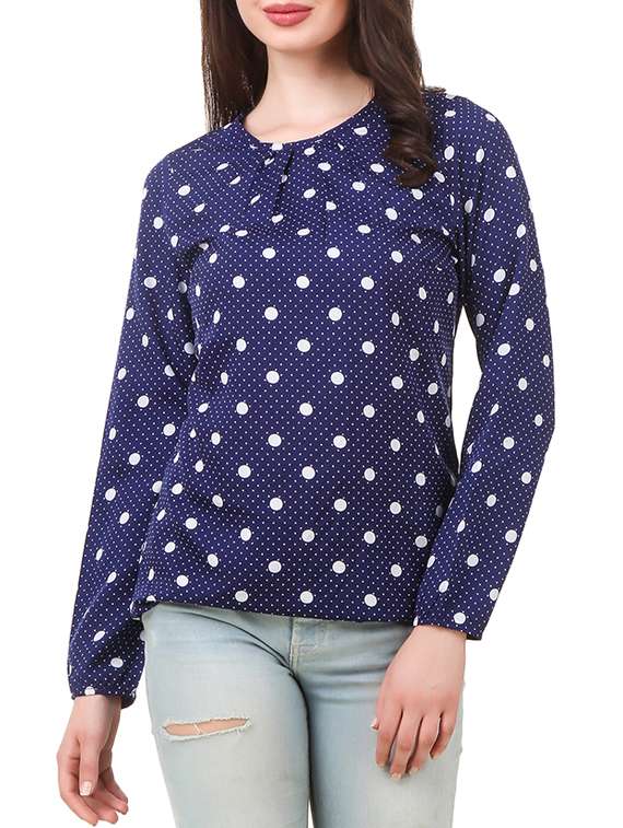 women's straight round neck top