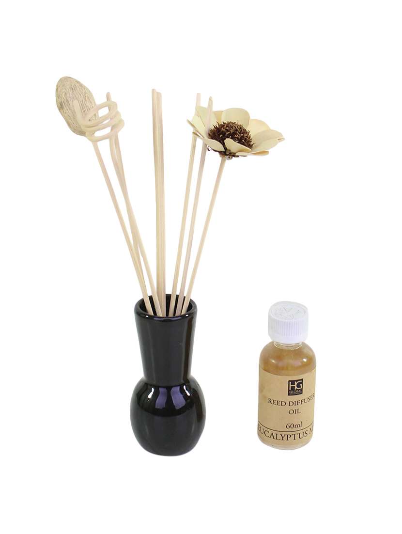 eucalyptus mint jasmine ceramic reed diffuser with oil