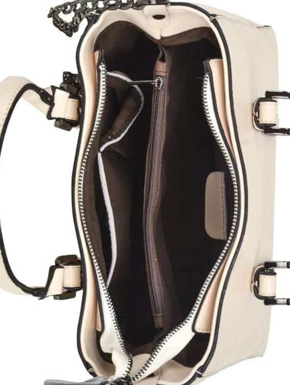 cream leatherette handbag - 14658537 - Standard Image - 2