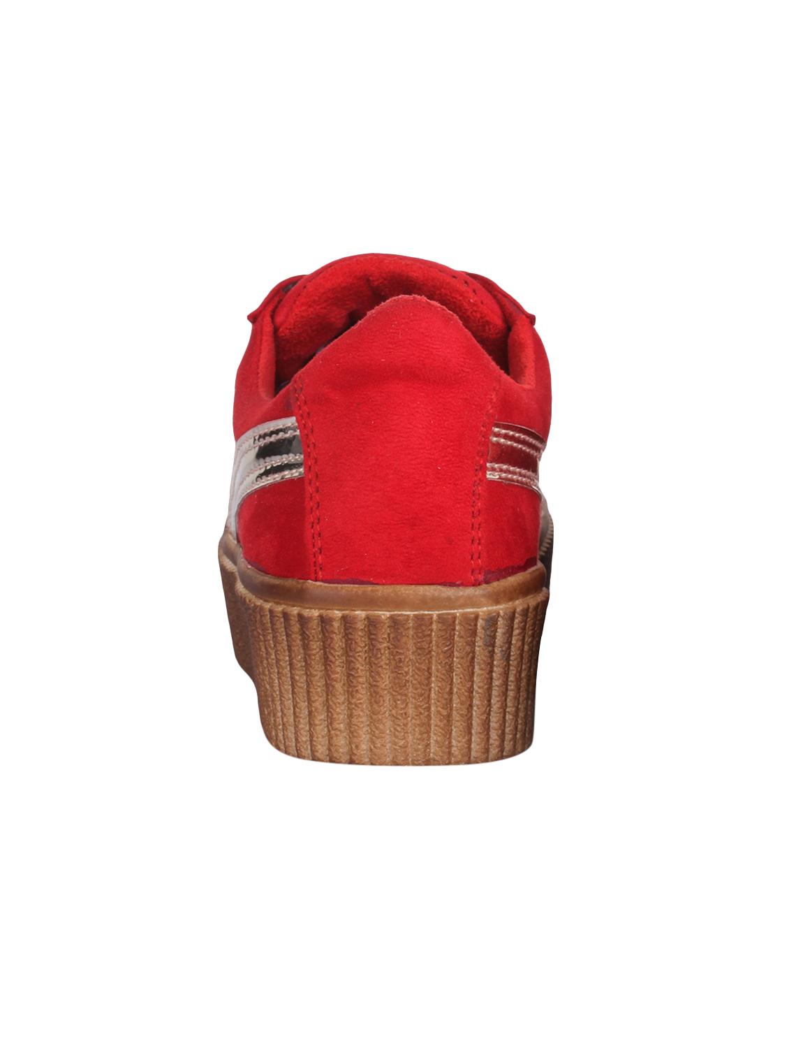 red suede laceup sneakers - 14659798 - Standard Image - 2