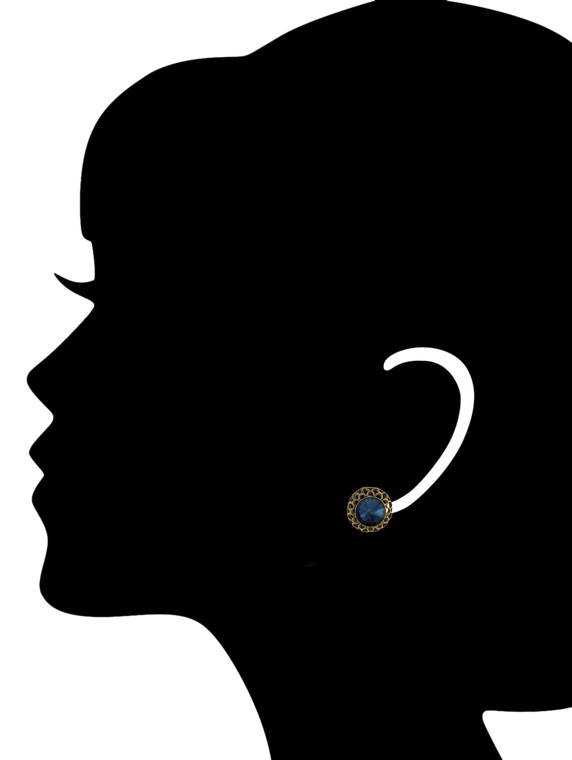 blue metal studs earrings - 14662496 - Standard Image - 2