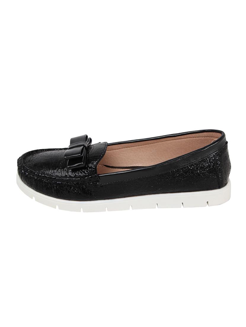 black pu slip on loafers - 14664368 - Standard Image - 2