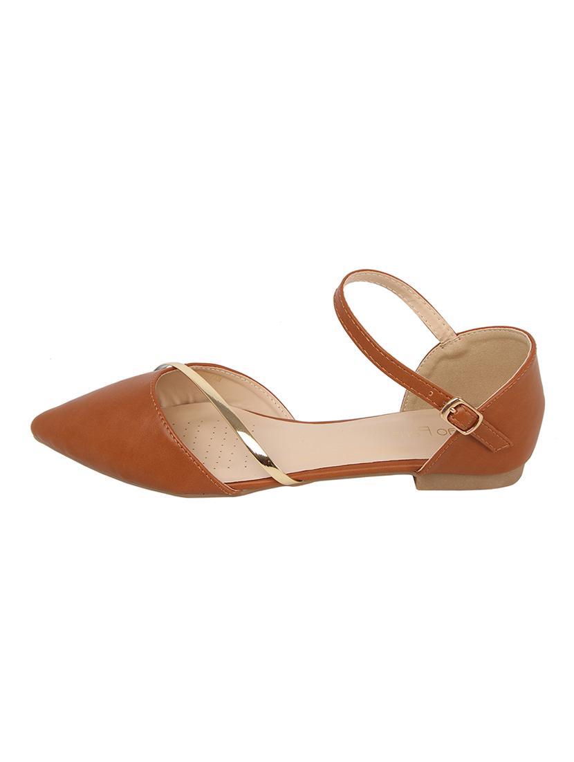 brown ankle strap sandal - 14664383 - Standard Image - 2