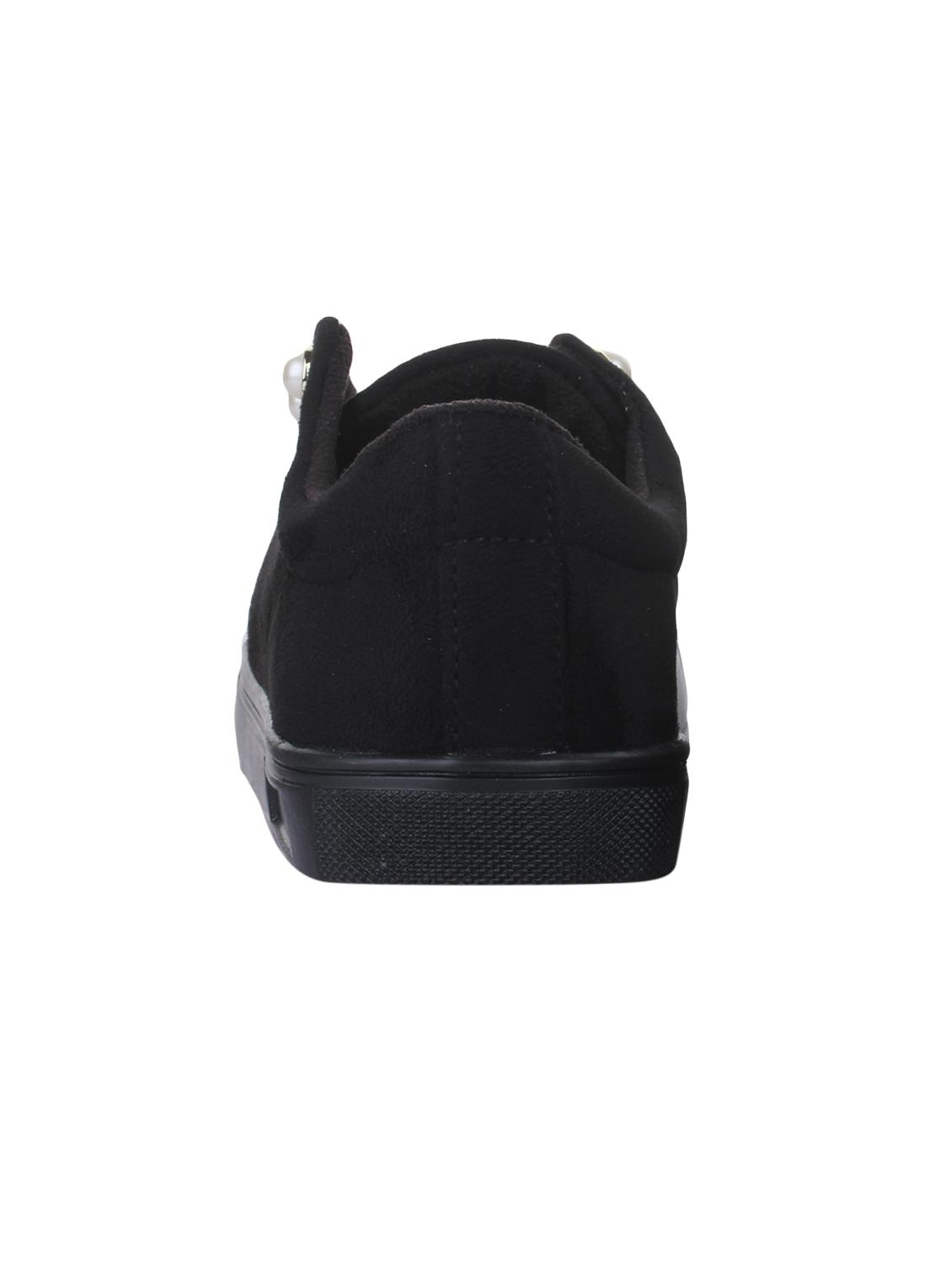 black suede laceup sneakers - 14664821 - Standard Image - 2