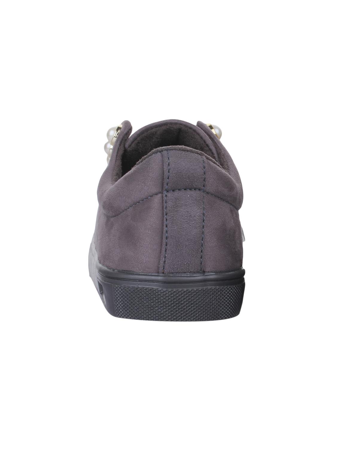 grey suede laceup sneakers - 14664822 - Standard Image - 2