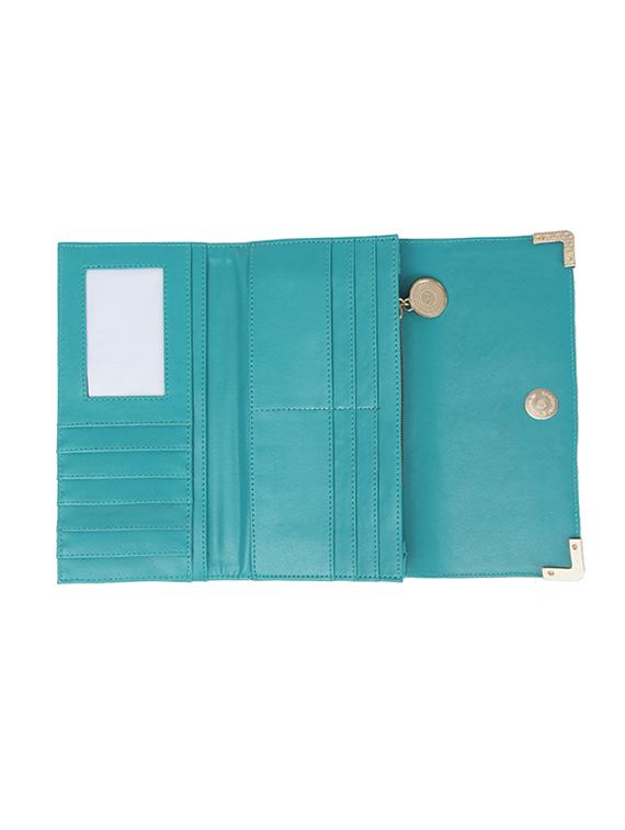 blue leatherette wallet - 14672189 - Standard Image - 2