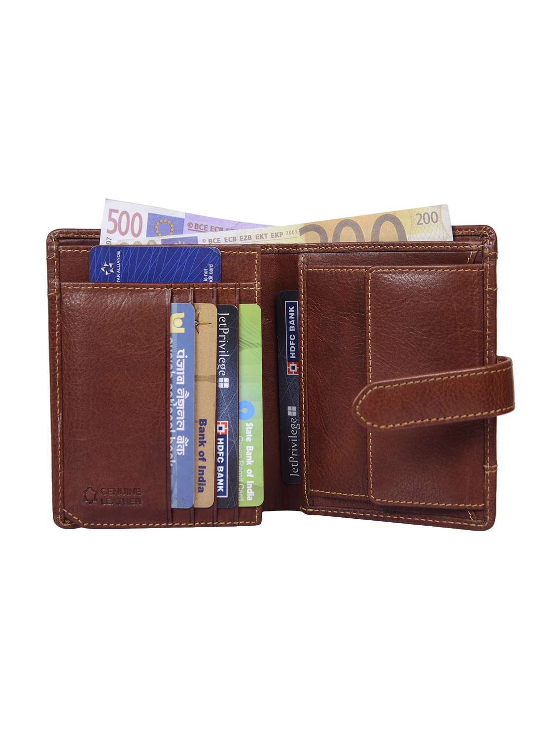brown leather wallet - 14675848 - Standard Image - 2