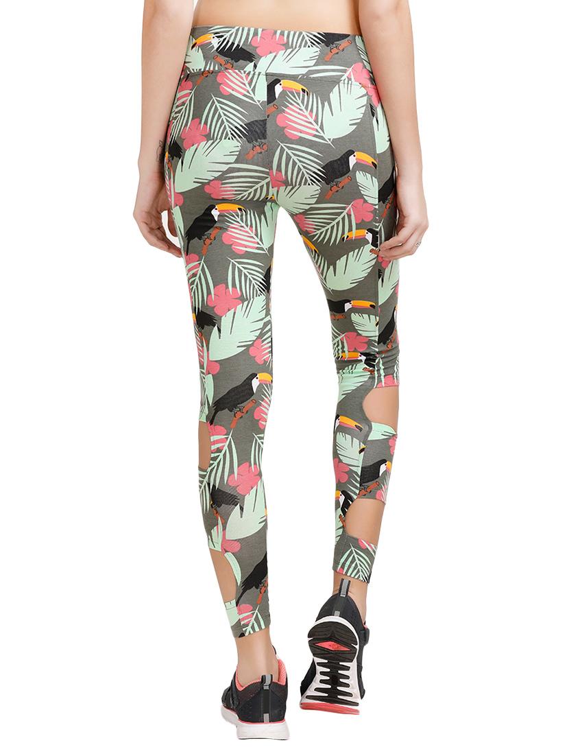 green cotton leggings - 14676169 - Standard Image - 2