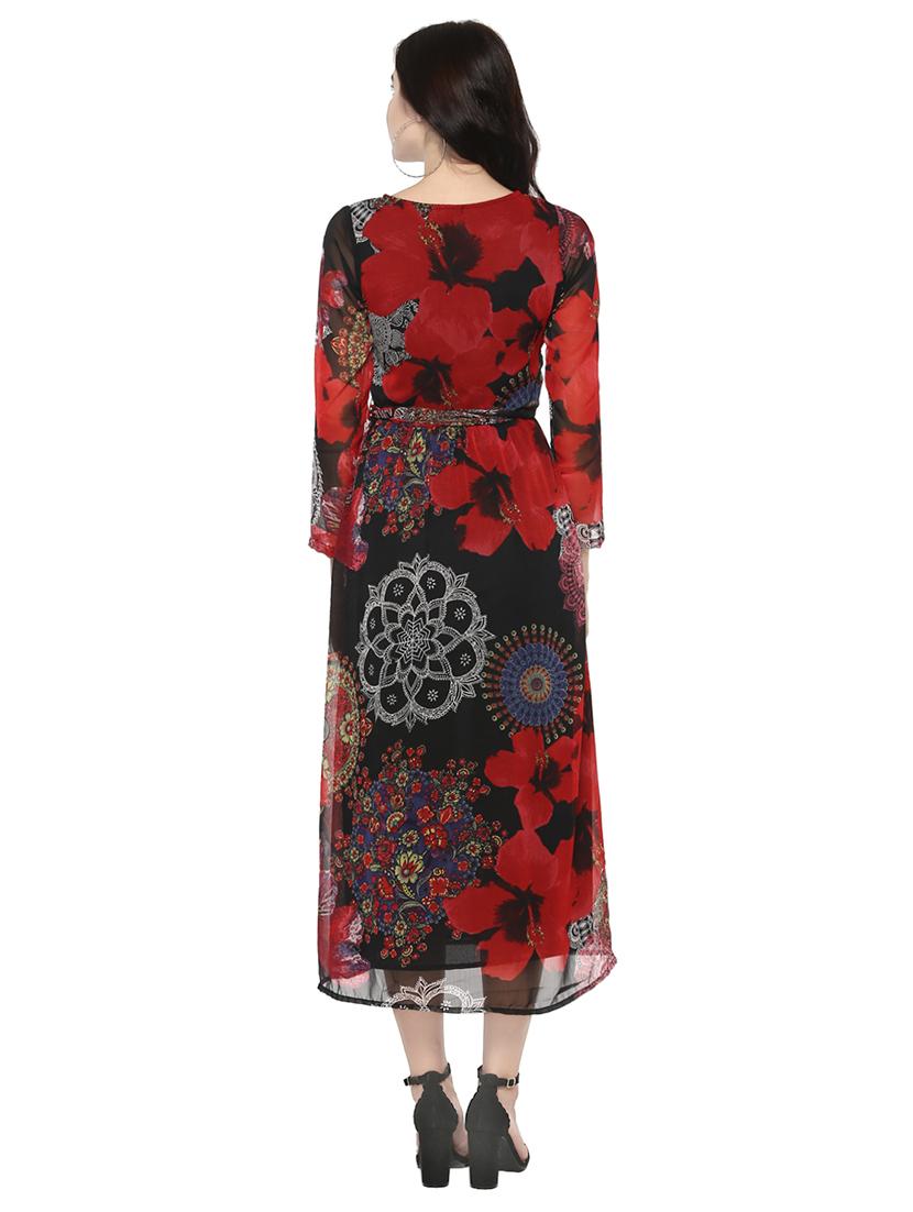 black printed maxi dress - 14679285 - Standard Image - 2