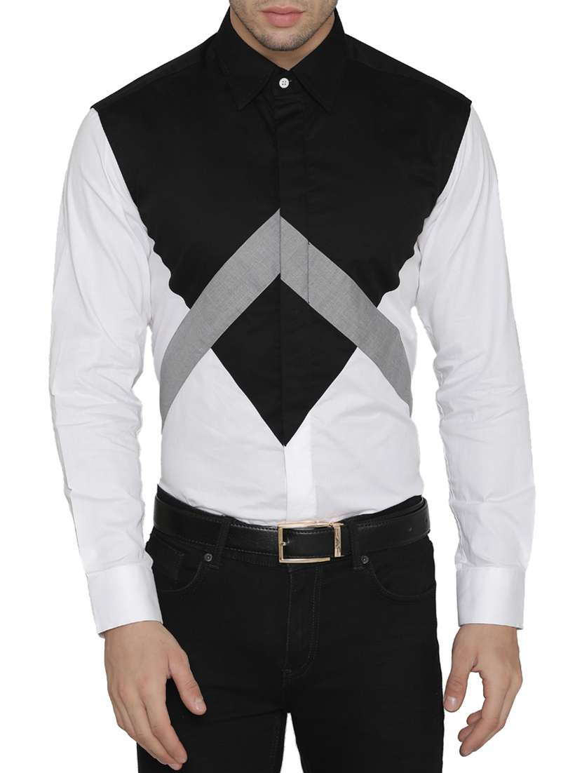 white cotton casual shirt