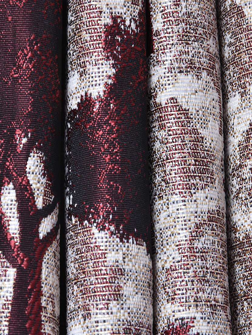 set of 2 polyester panel window curtain - 5 ft - 14684087 - Standard Image - 2