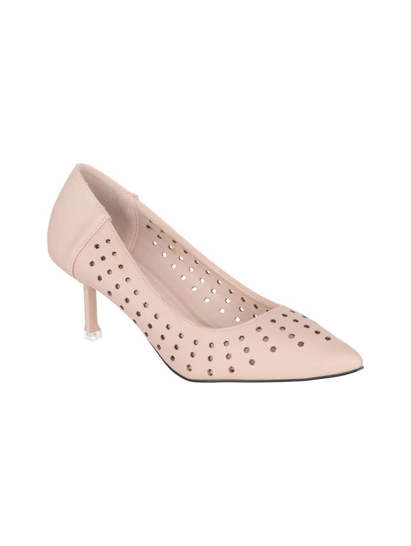 nude slip on pump