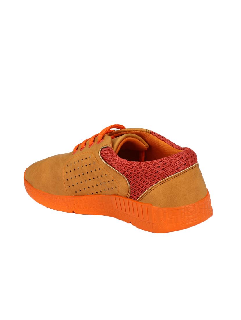 tan leatherette lace up shoe - 14704191 - Standard Image - 2
