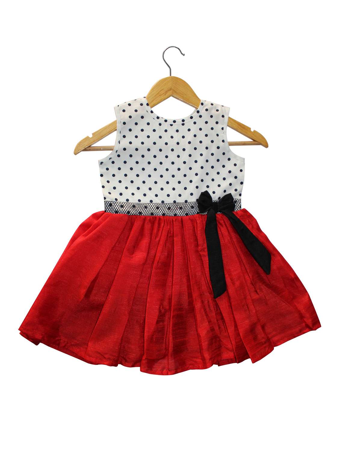 red cotton frock