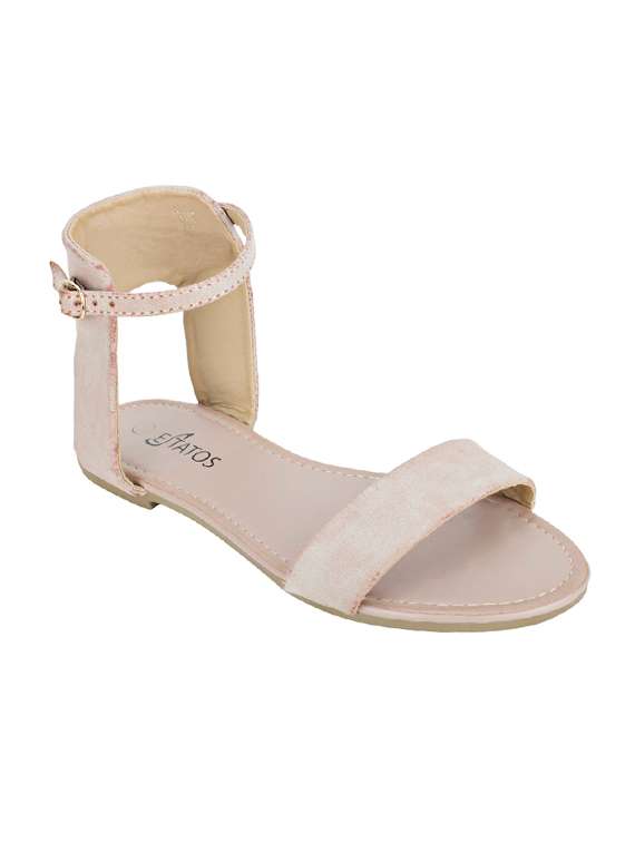 nude ankle strap sandal