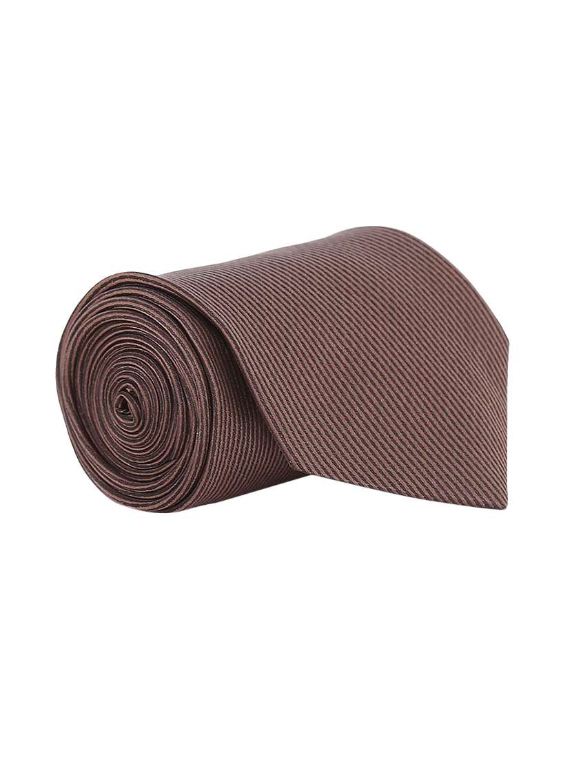 brown satin tie