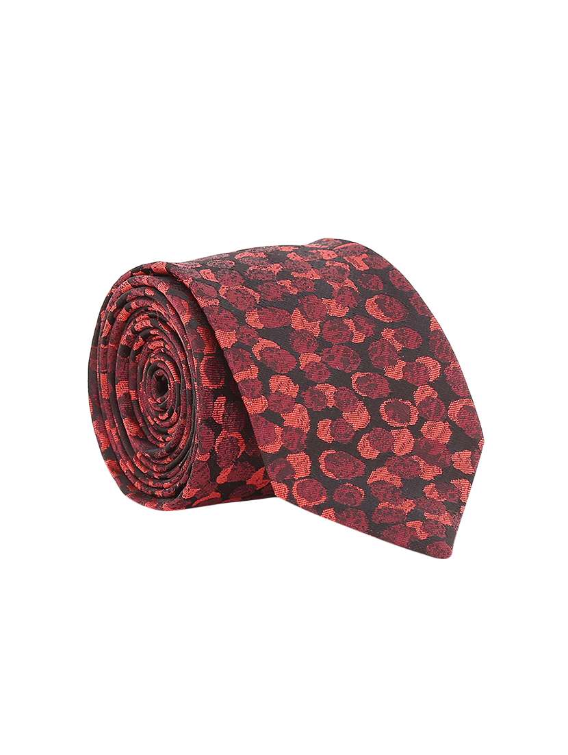 maroon satin tie