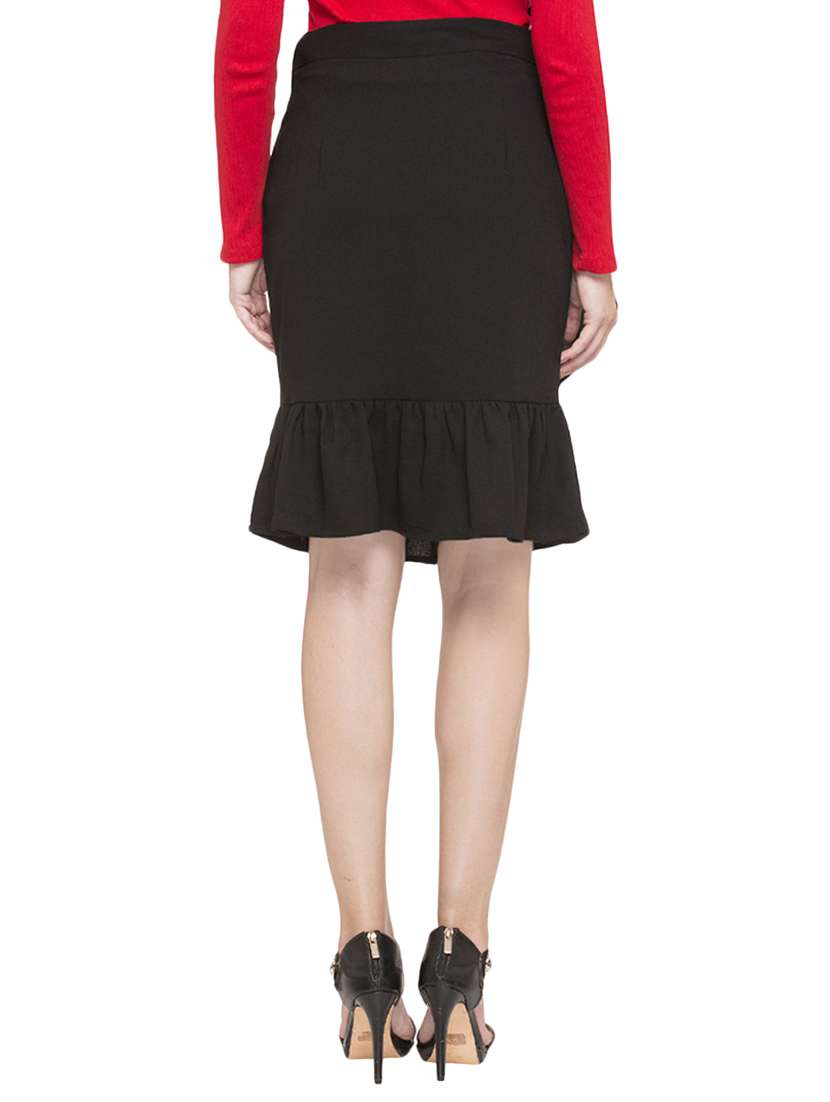 black ruffled skirt - 14719742 - Standard Image - 2