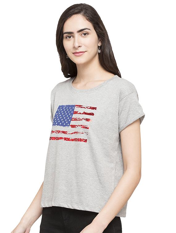 grey cotton tee - 14719782 - Standard Image - 2