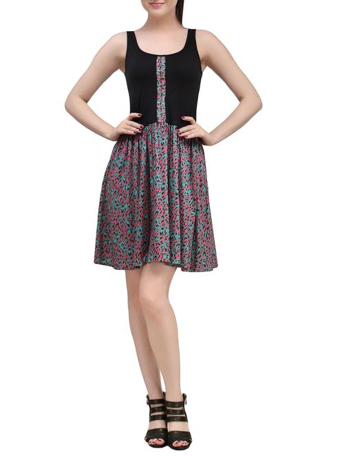 women's fit & flare paisley dress - 14719855 - Standard Image - 0