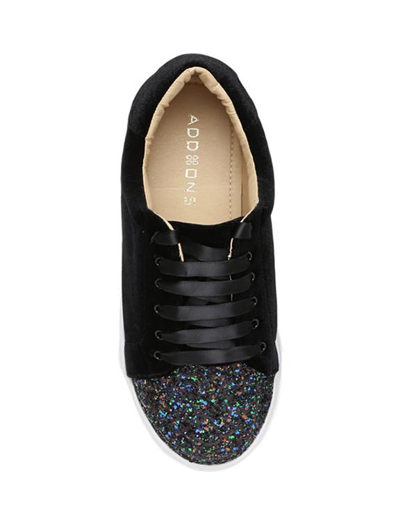 black velvet laceup sneakers - 14719936 - Standard Image - 2