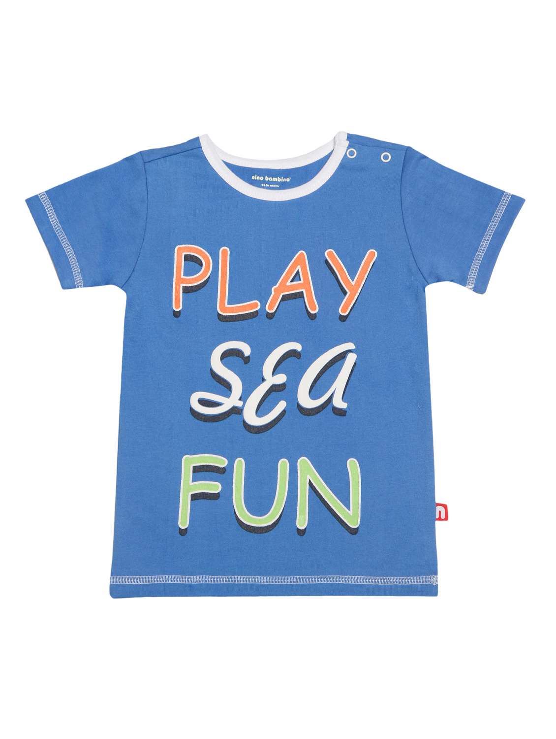 round neck typographic t-shirt