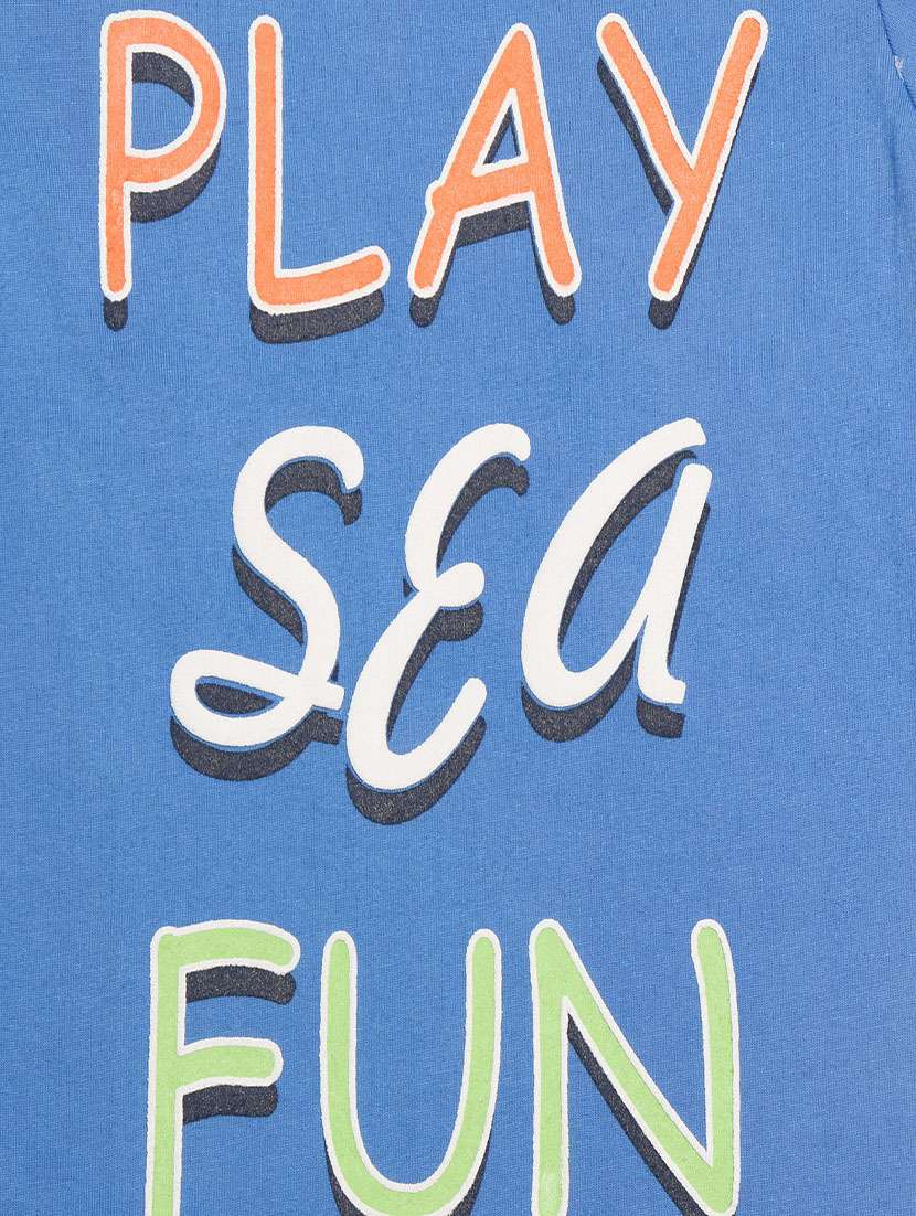 round neck typographic t-shirt - 14720063 -  Standard Image - 2