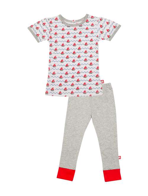 multi colored cotton full length set - 14720651 -  Standard Image - 0