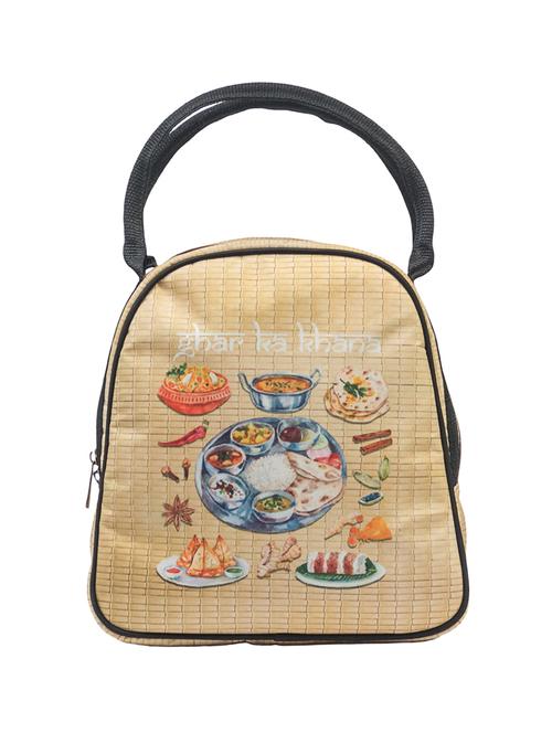 beige canvas regular handbag - 14721099 - Standard Image - 0
