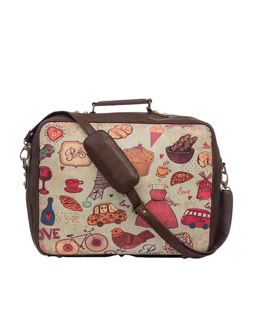 multi colored leatherette  luggage - 14721101 -  Zoom Image - 0