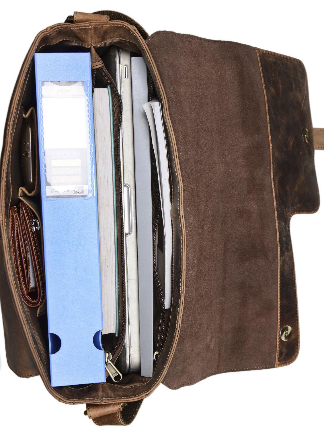 tan leather messenger bag - 14722619 - Standard Image - 2