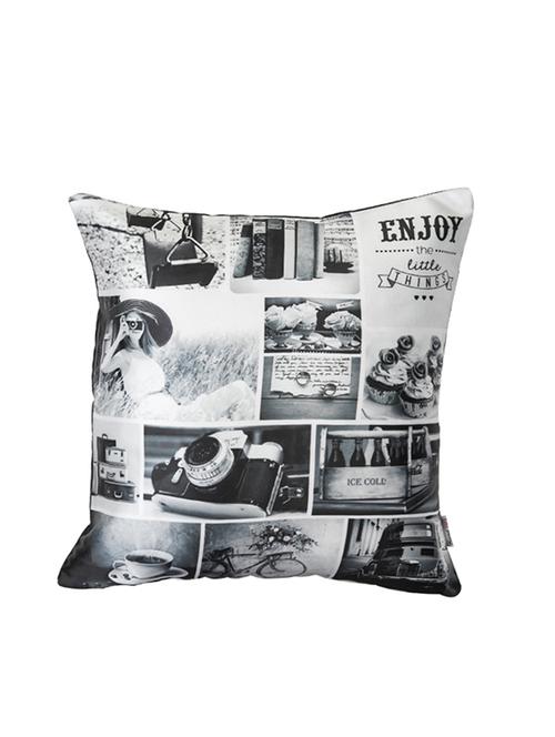 black n white cushion cover - 14724214 -  Standard Image - 0
