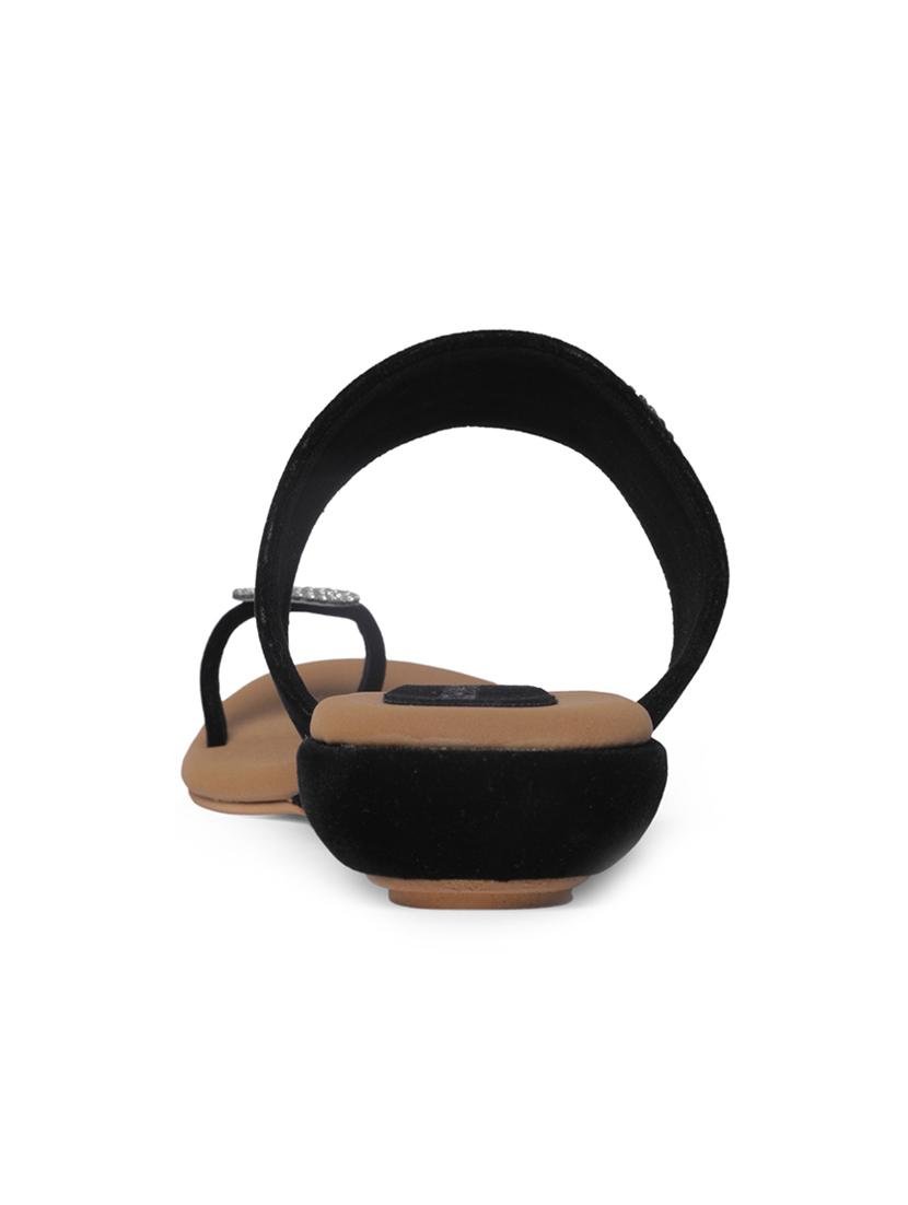 black one toe sandal - 14732061 - Standard Image - 2