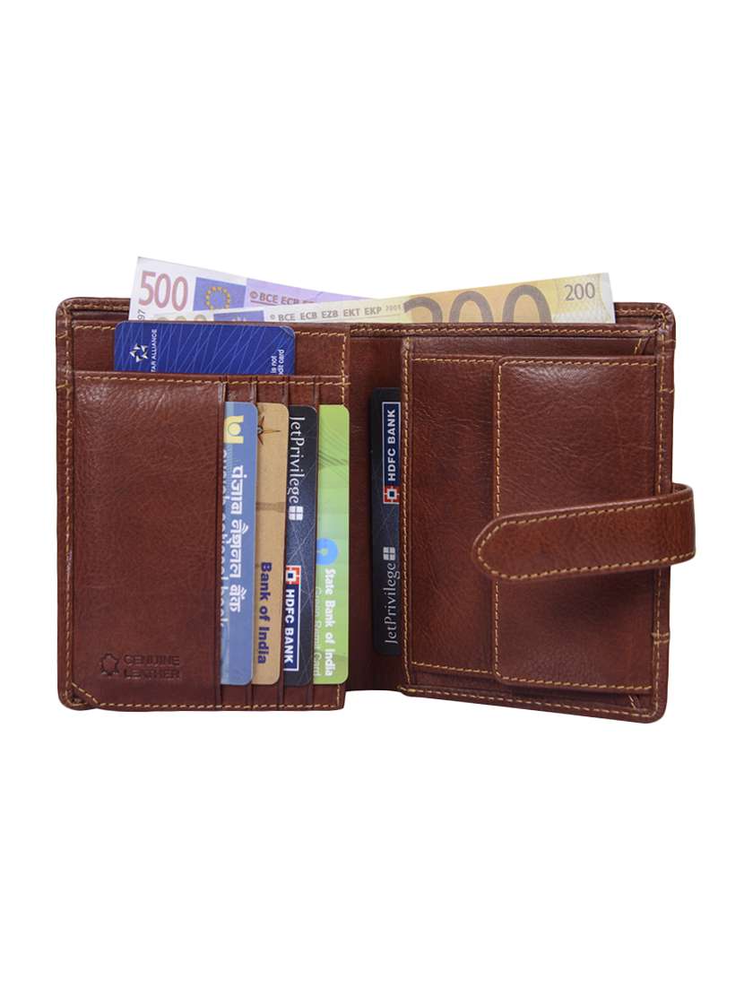 cognac leather wallet - 14734656 - Standard Image - 2