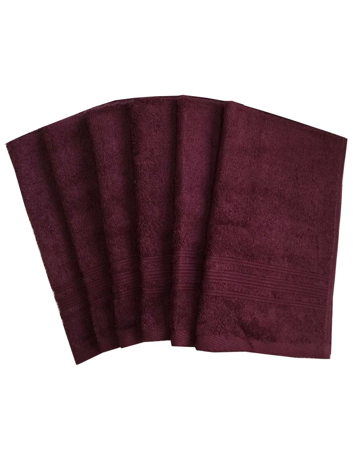 set of 6 super soft and fluffy hand towels