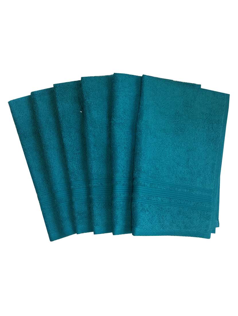 set of 6 super soft and fluffy hand towels
