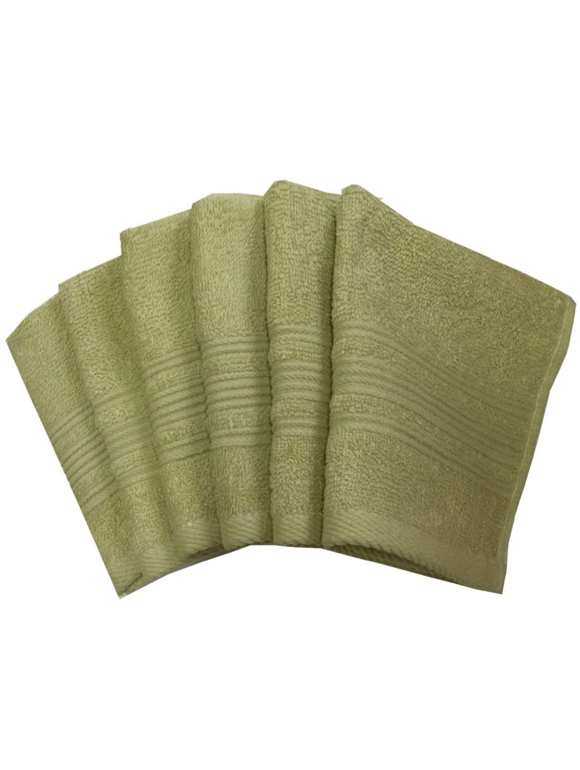 set of 6 super soft and fluffy face towel