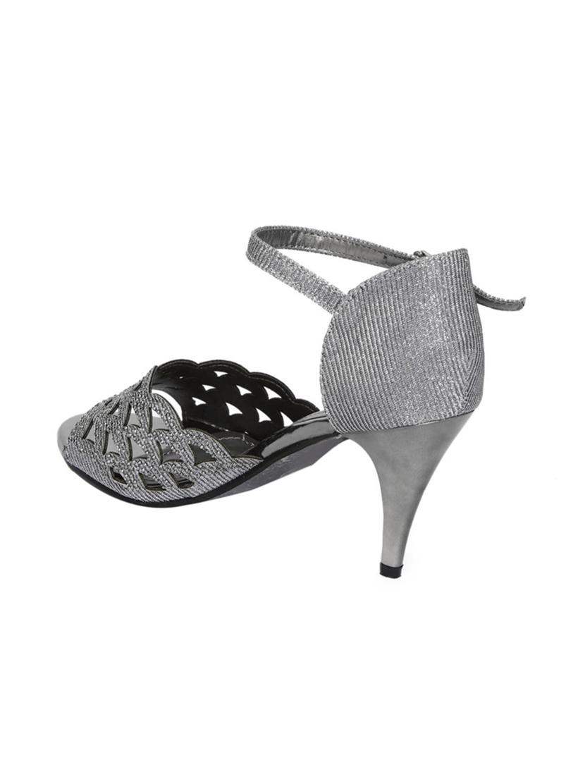 silver ankle strap sandal - 14741138 - Standard Image - 2